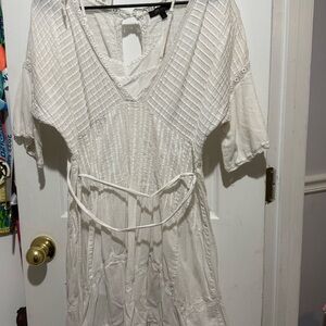 Frye Cream Lace Detail Top